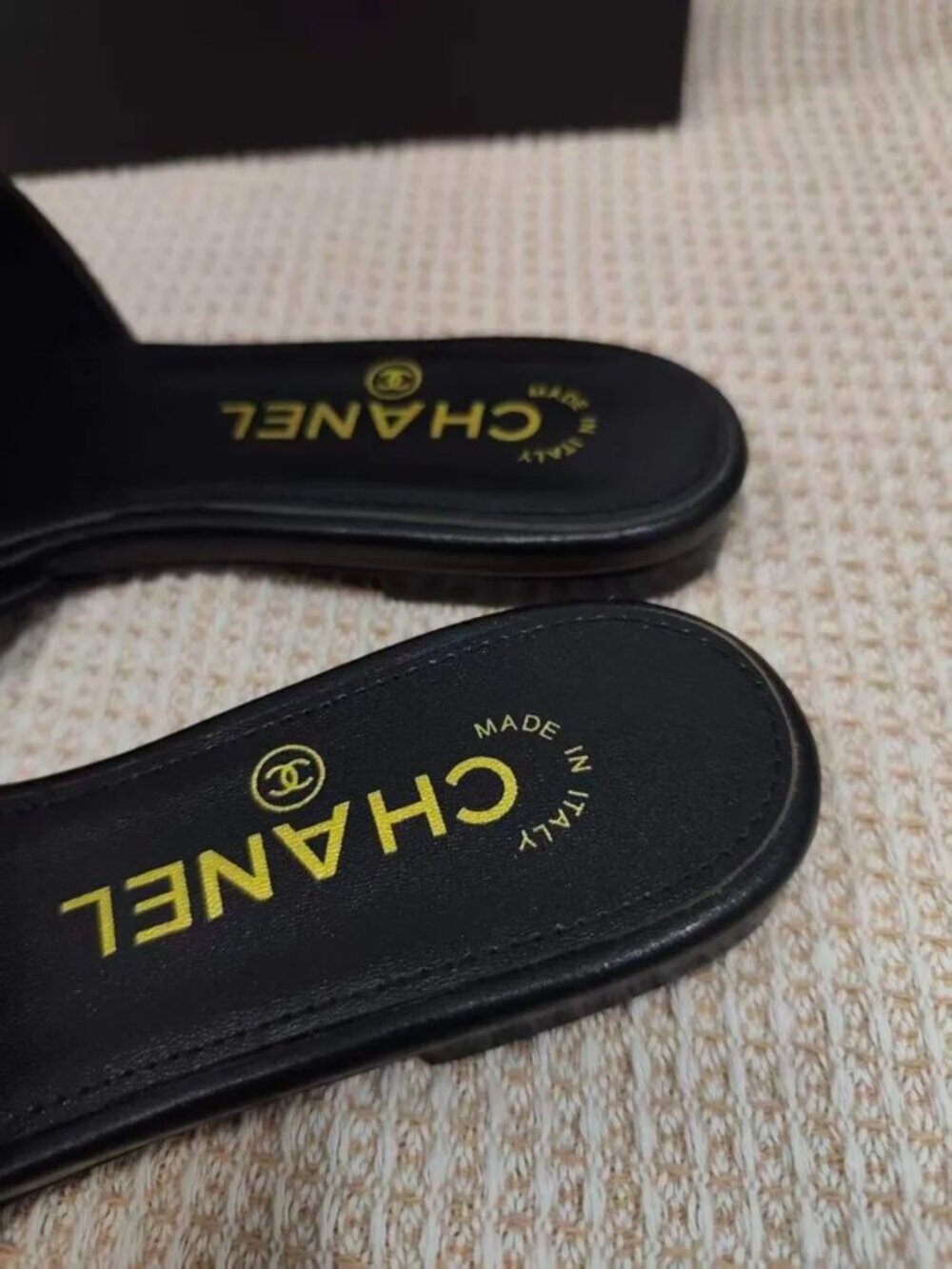 Chanel Black Leather Sandals - Picture 5 of 5